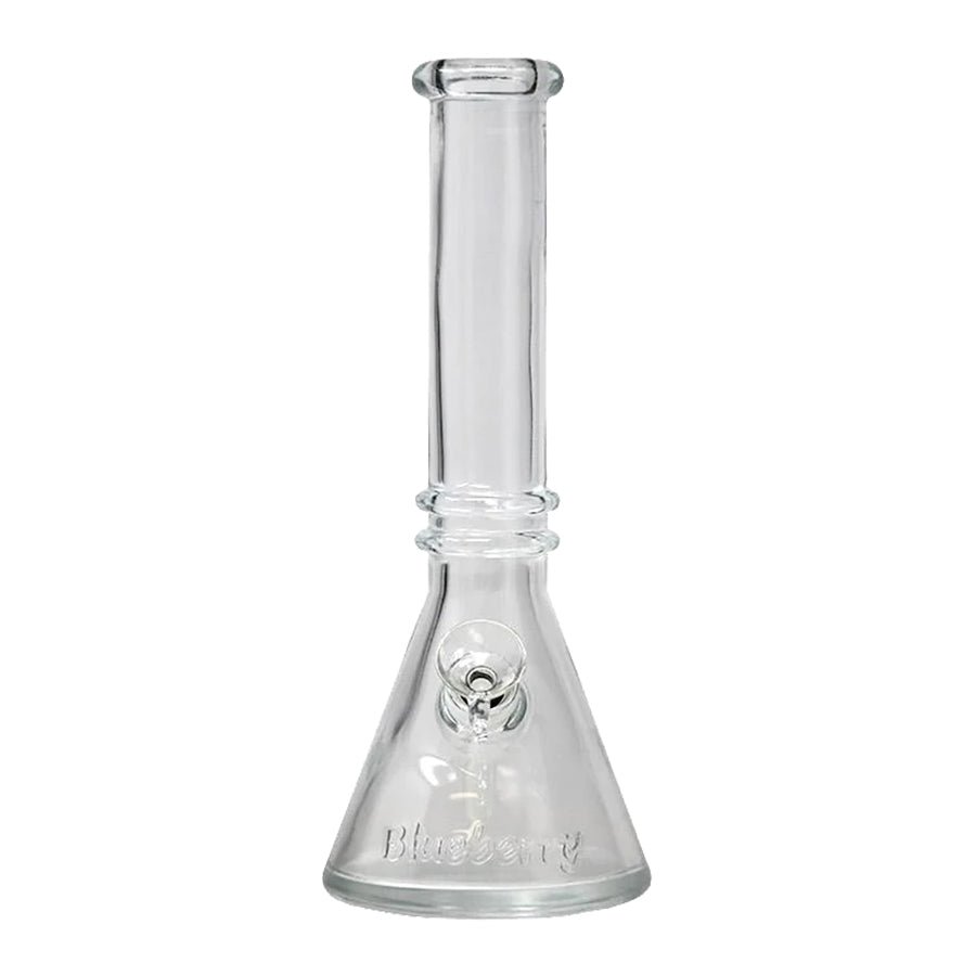 10″ Blueberry Double Ring Soft Glass Beaker Bong