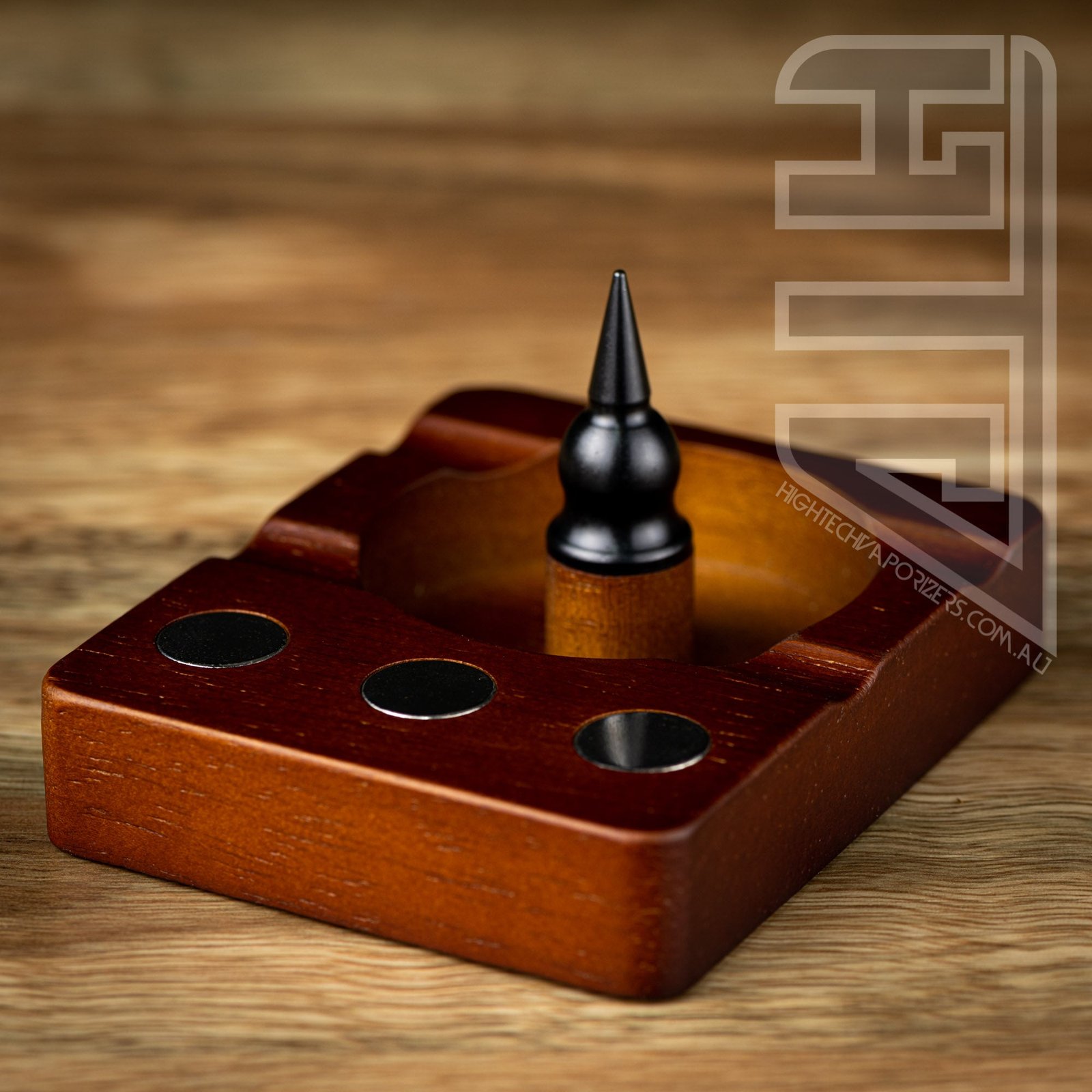 Wooden Debowler Stand W/ Steel Spike (for Dynavap) - Image 4