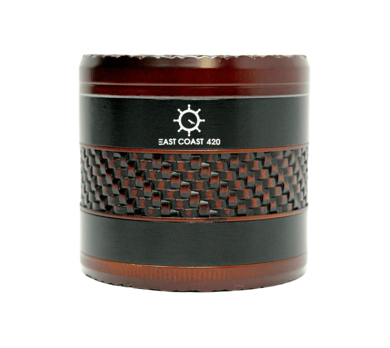 EC420 Weaving Wood Style 63mm 4 Piece Grinder  – Black