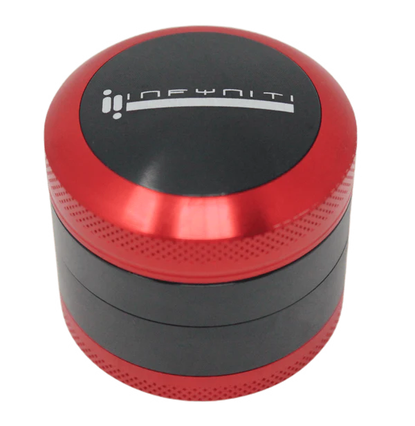 Infyniti Convex 50mm 4-Piece Grinder – Red
