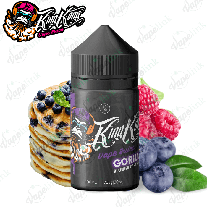 King Kong Vape Juice – Gorilla – Blueberry Pancakes 100ml