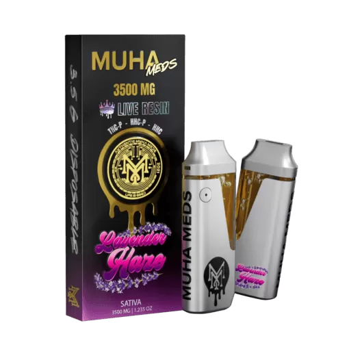 MUHA MEDS LAVENDER HAZE 3500 MG DISPOSABLE| SATIVA