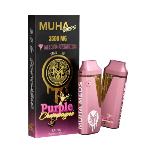 MUHA MEDS PURPLE CHAMPAGNE 3500 MG DISPOSABLE| SATIVA