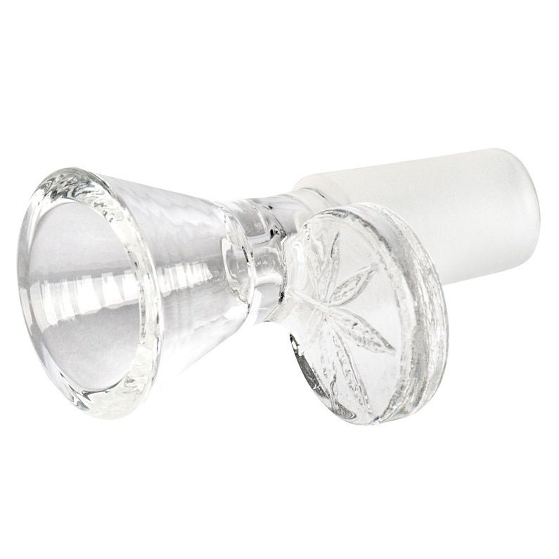 14mm Male Red Eye Glass Cone Pull-Out w/ Leaf Handle Bowl - Image 3