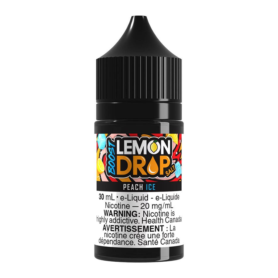 Lemon Drop Boost Salt Nic E-Liquid – Peach Ice